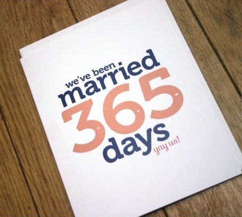 365 days of marriage